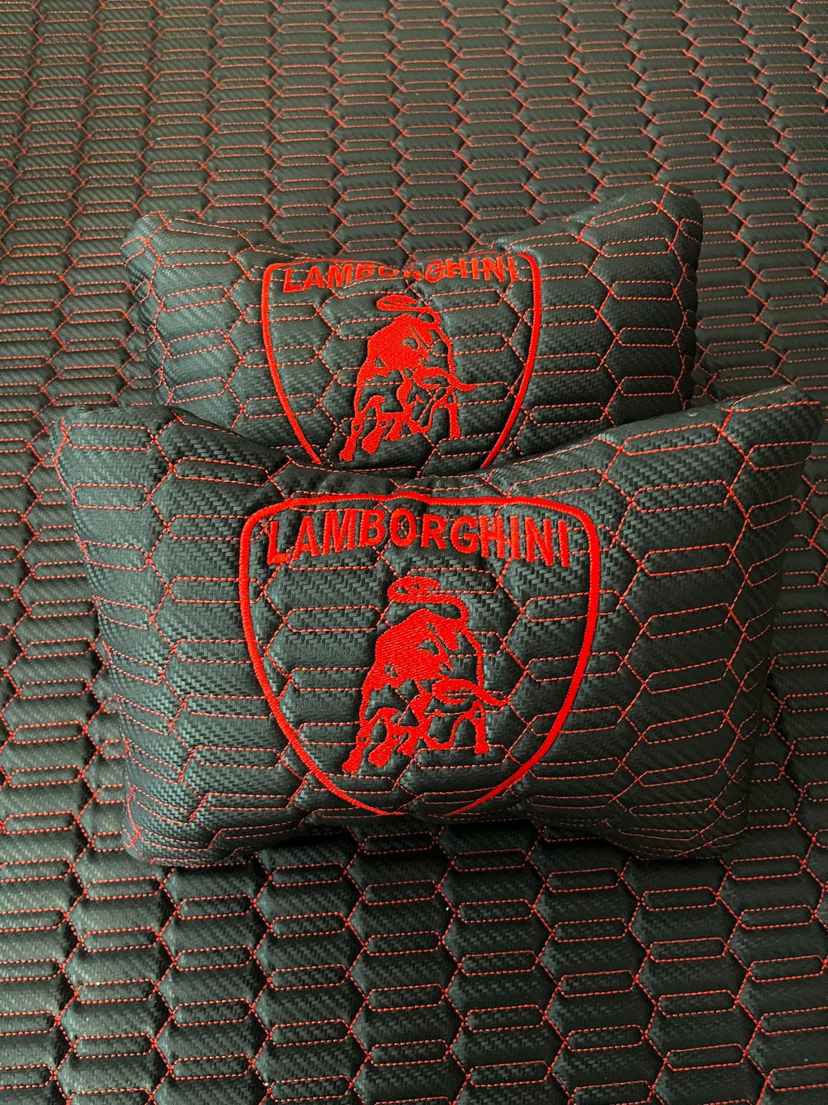 For Lamborghini URUS Car Floor Mats with Trunk Mat Custom fit Leather for all URUS Model Waterproof Carpet Liner and 2 Pillow