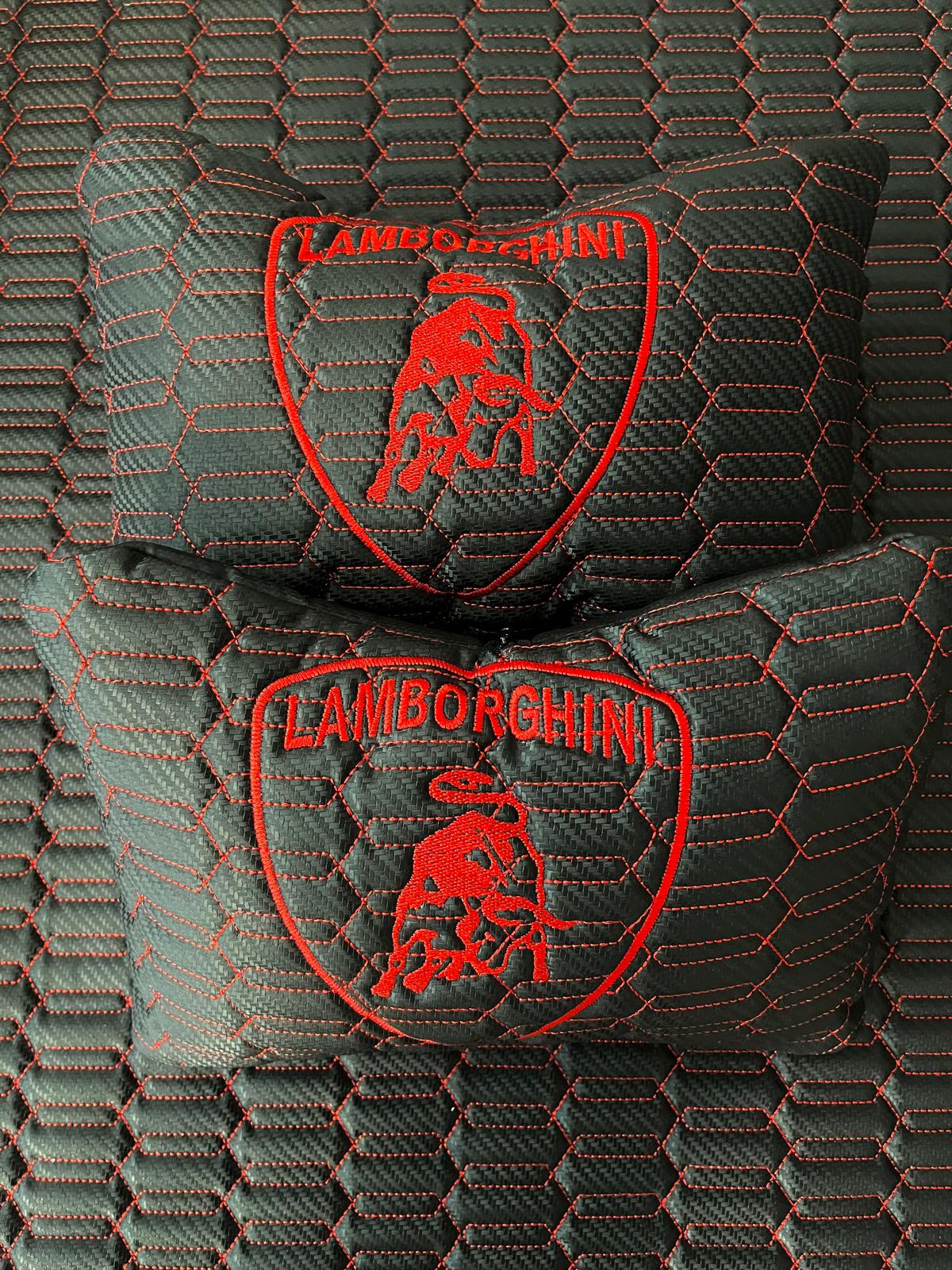 For Lamborghini URUS Car Floor Mats with Trunk Mat Custom fit Leather for all URUS Model Waterproof Carpet Liner and 2 Pillow