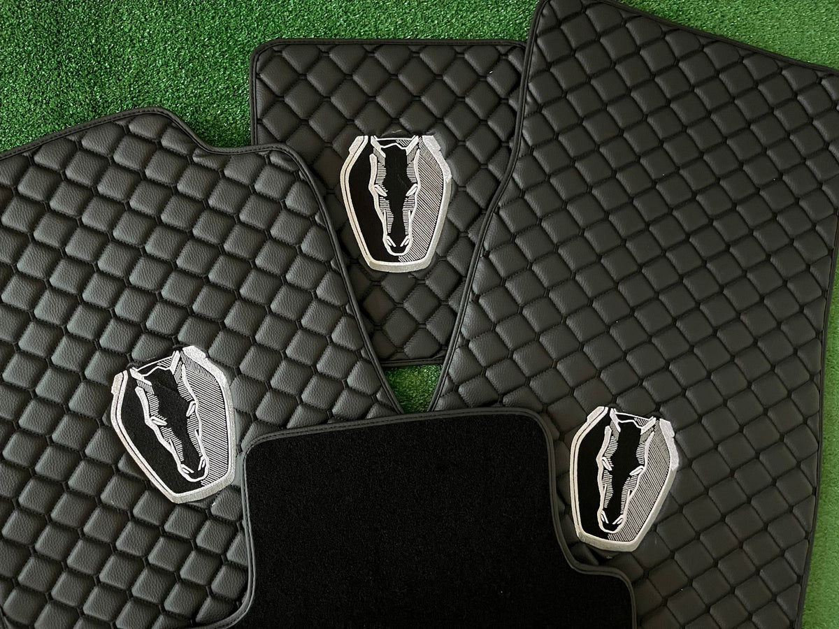 For Mustang Car Floor Mats Custom fit Leather for all Mustang Model Waterproof Carpet Liner