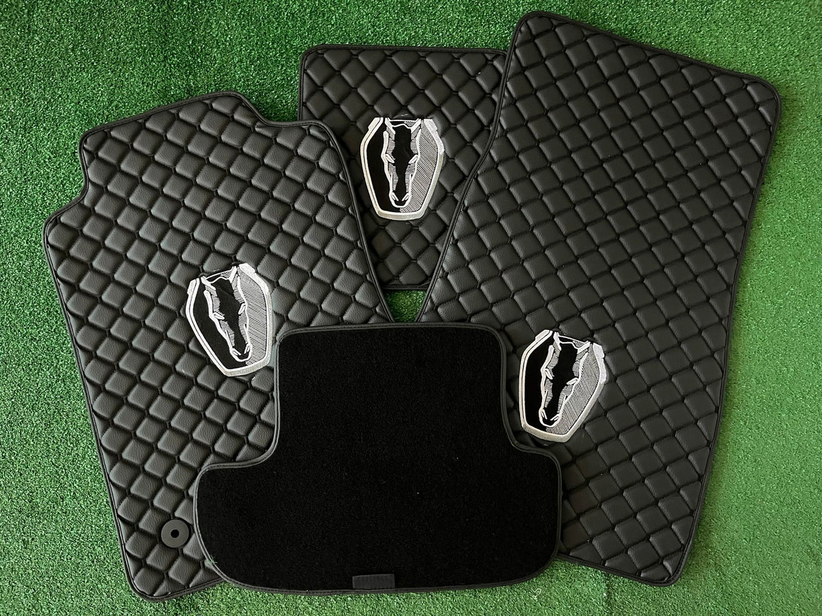 For Mustang Car Floor Mats Custom fit Leather for all Mustang Model Waterproof Carpet Liner