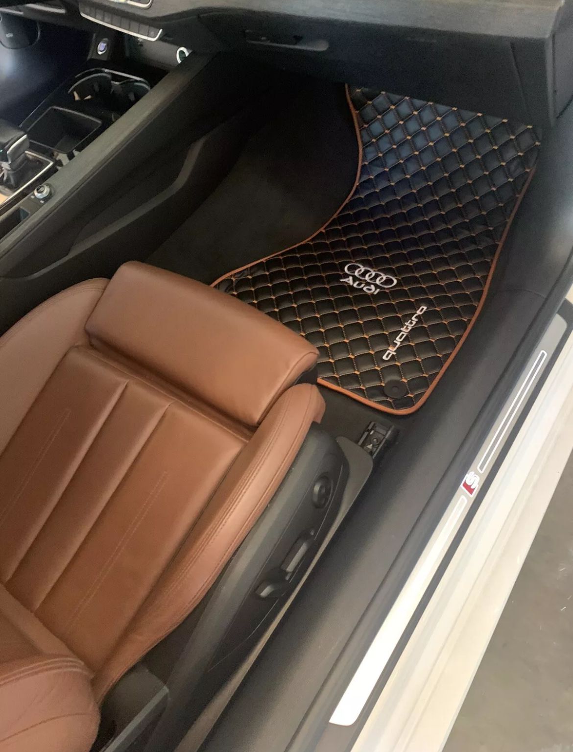 For Audi Quattro Car Floor Mats Custom fit Leather for all Audi Model Waterproof Carpet Liner