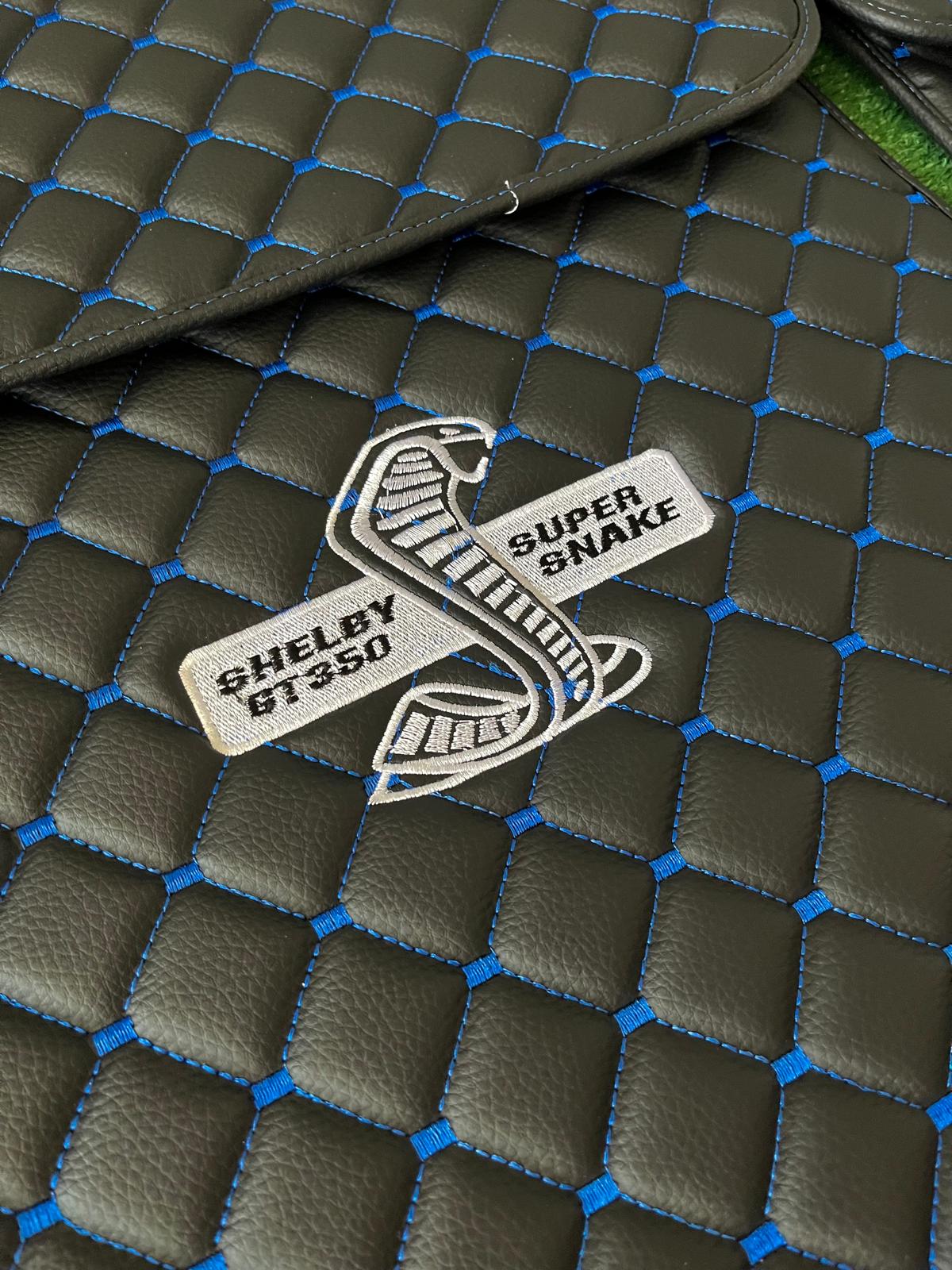For Shelby GT350 Supersnake Car Floor Mats Custom fit Leather for all Shelby GT350 Model Waterproof Carpet Liner
