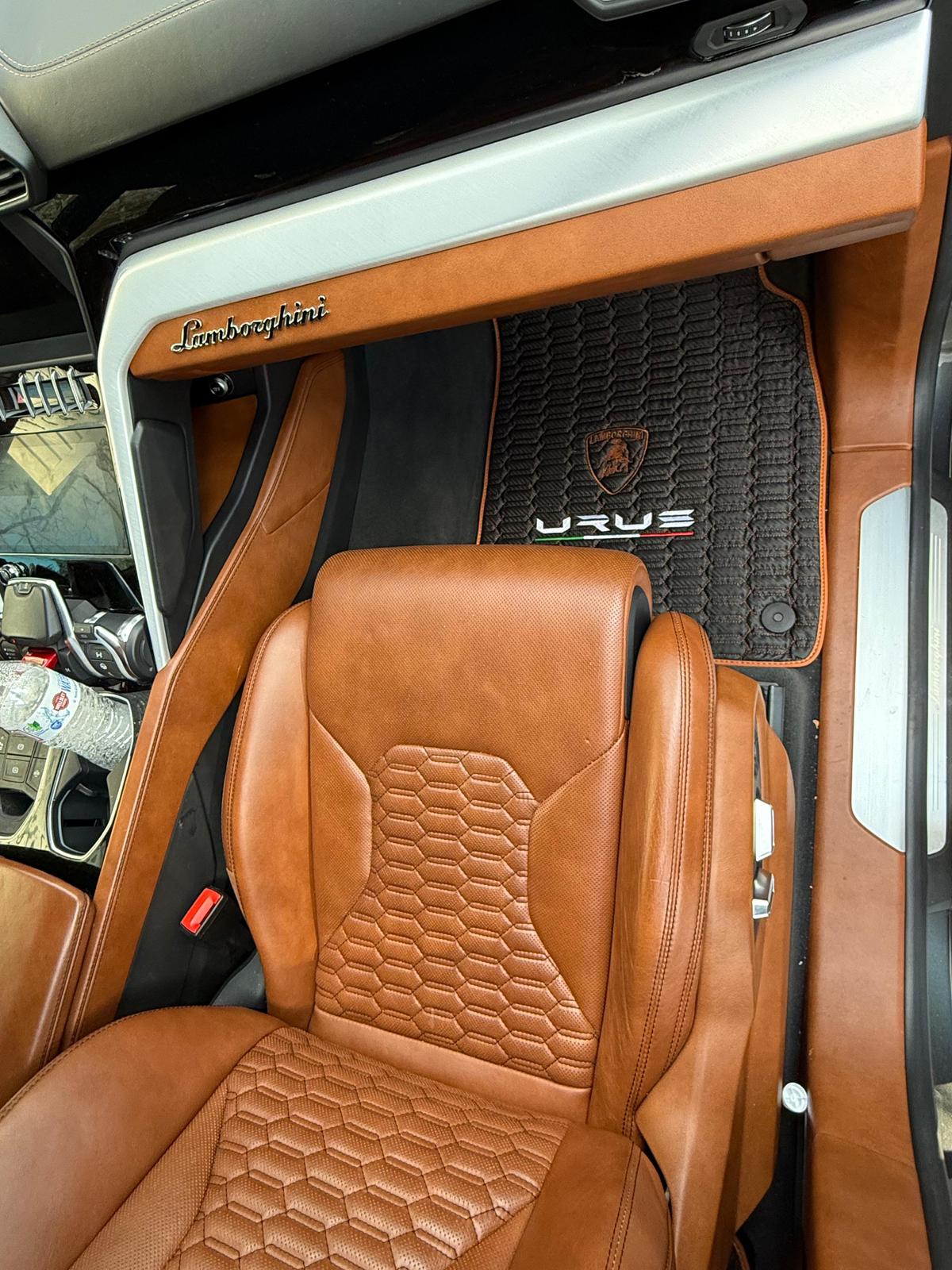 For Lamborghini URUS Car Floor Mats and Trunk mat Custom fit Leather for all URUS Model Waterproof Carpet Liner and Trunk mat