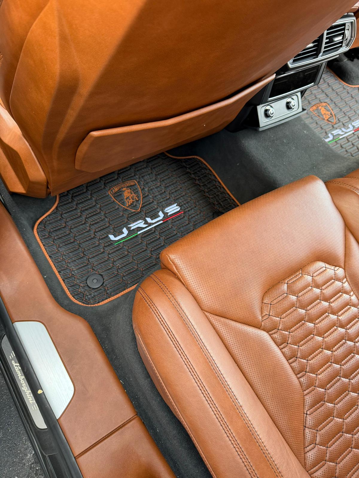 For Lamborghini URUS Car Floor Mats and Trunk mat Custom fit Leather for all URUS Model Waterproof Carpet Liner and Trunk mat
