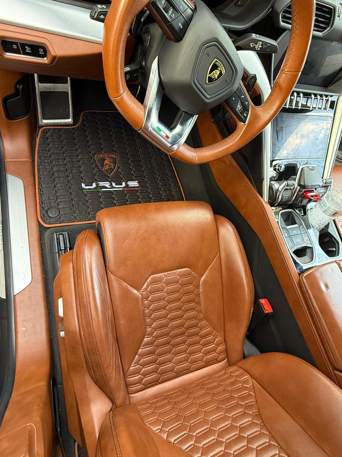 For Lamborghini URUS Car Floor Mats and Trunk mat Custom fit Leather for all URUS Model Waterproof Carpet Liner and Trunk mat