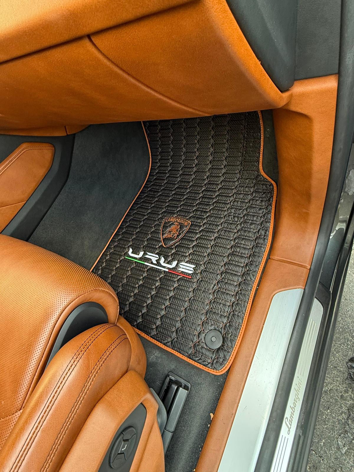 For Lamborghini URUS Car Floor Mats and Trunk mat Custom fit Leather for all URUS Model Waterproof Carpet Liner and Trunk mat