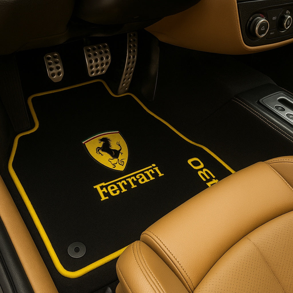 For all Ferrari F430 (2005 And Later) Carpet Car Floor Mats for all F430 Carpet Liner