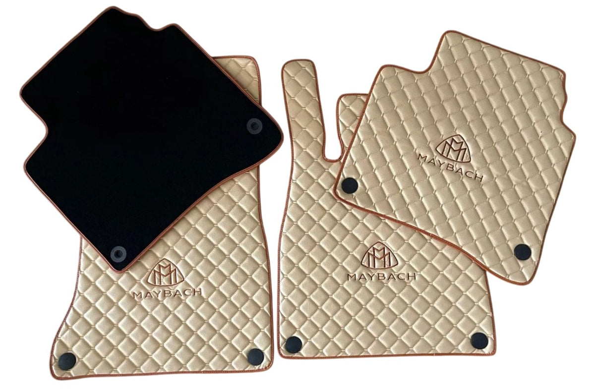 For Maybach S500 Car Floor Mats Custom fit Leather for all Model Waterproof Carpet Liner