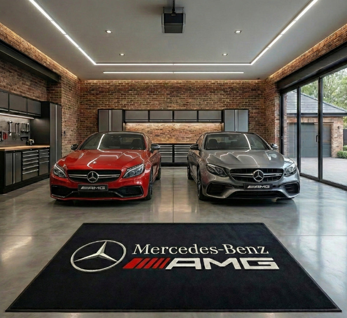 Mercedes Benz AMG Luxury Rug 59.1 × 86.6 inch Home, Garage & Display Carpet