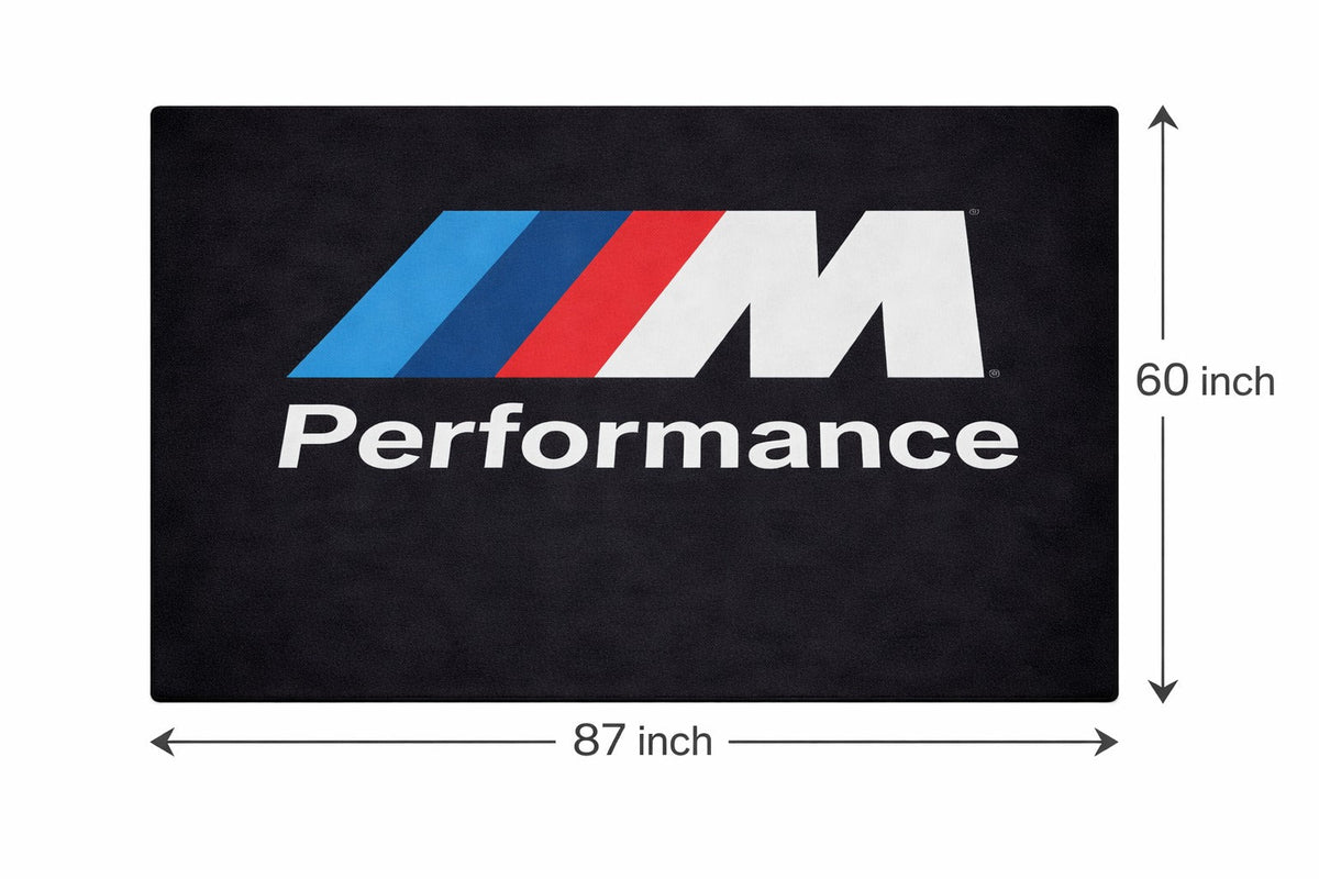 BMW M Performance Luxury Rug 59.1 × 86.6 inch Home, Garage & Display Carpet