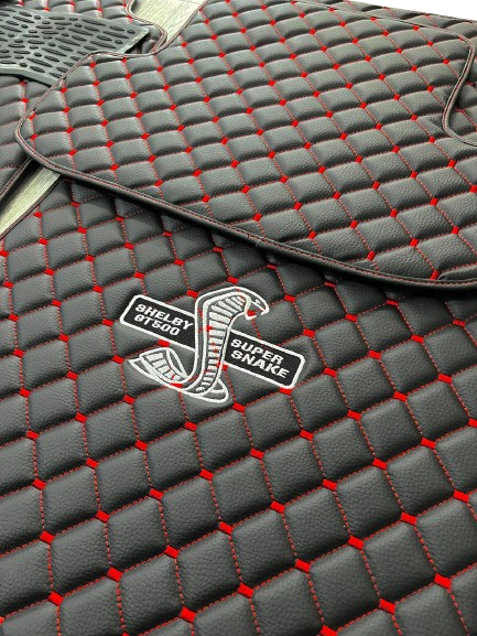 For Shelby GT500 Supersnake Car Floor Mats Custom fit Leather for all Shelby GT500 Supersnake Model Waterproof Carpet Liner