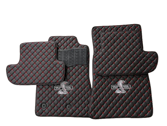 For Shelby GT500 Supersnake Car Floor Mats Custom fit Leather for all Shelby GT500 Supersnake Model Waterproof Carpet Liner