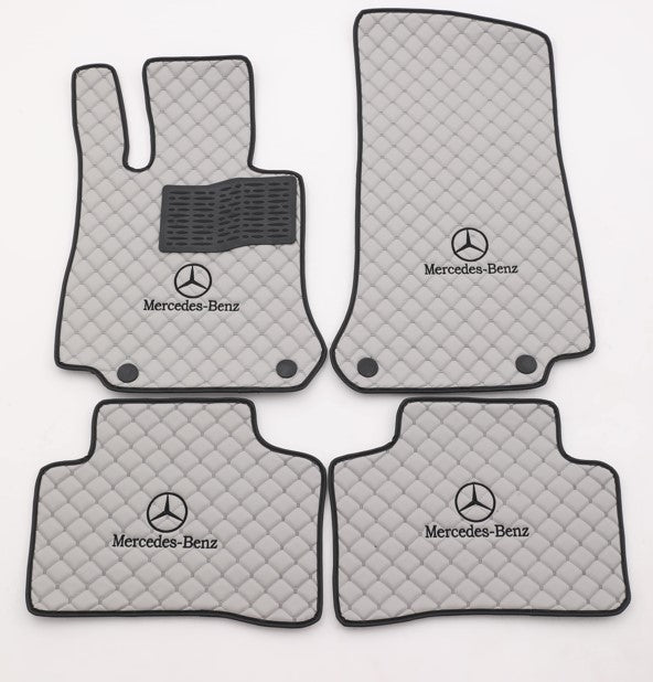 For Mercedes Benz Car Floor Mats Custom fit Leather for all Mercedes Model Waterproof Carpet Liner