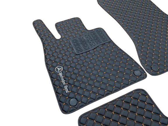 For Mercedes Benz Car Floor Mats Custom fit Leather for all Mercedes Model Waterproof Carpet Liner