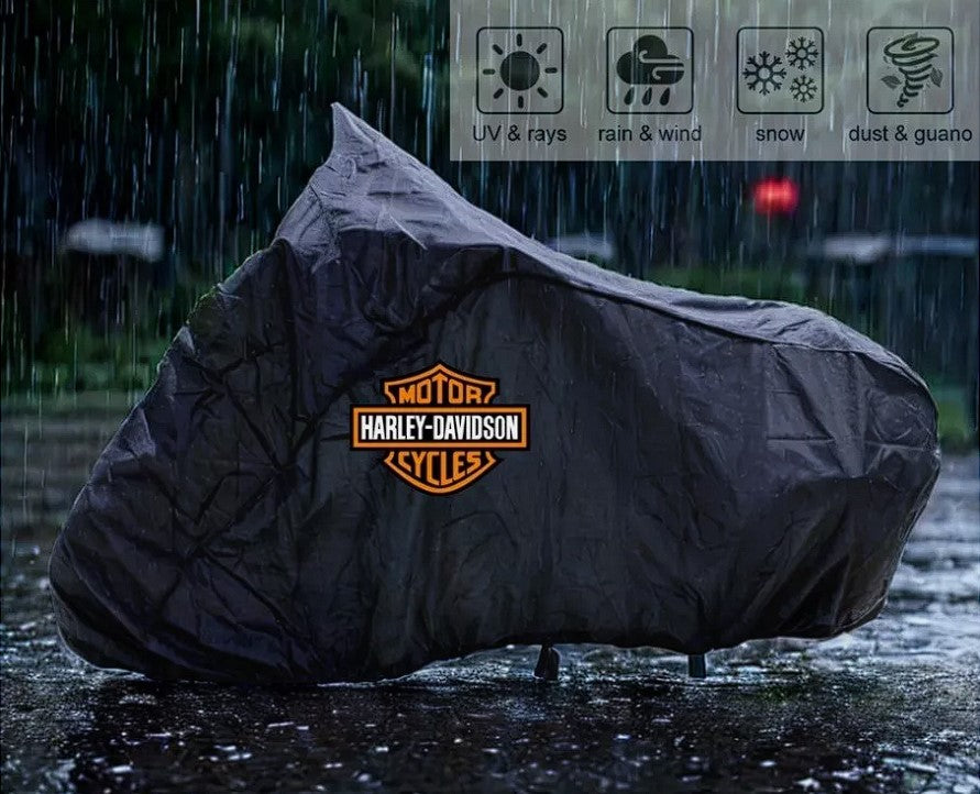 Harley Davidson Outdoor Motorcycle Cover - Rain and Hail Protection ...