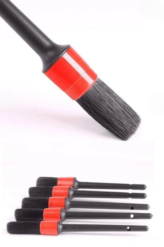 Car Detailing Brush Set – 5 Sizes – Soft Bristles – Interior & Exterior Cleaning – Perfect for Vents, Wheels & Dashboard